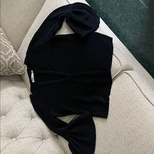 Eliza J Elegant Black Cardigan